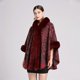 thumbnail image 1 of 25.60"X64.96" Imitation Rabbit Fur Shawl Scarf Collar Imitation Cashmere Cloak Winter Cold And Warm Shawl Wrap, 1 of 5