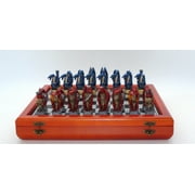 Worldwise Dragon's Keep Chess Set With Cherry Stained Chest