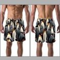 thumbnail image 3 of luoweisi Men's Beach Shorts Quick Dry Swim Trunks with Mesh Lining Penguin XL, 3 of 5