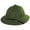 Olive Green, variant on French Pith Helmet - Big Head Version - ADJUSTABLE - White