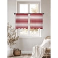 thumbnail image 5 of Red Stripes Sheer Curtains for Living Room Bedroom, Minimalist Stripe Modern Gradient Traditional Light Filtering Sheer Curtain Rod Pocket Voile Window Treaments Drapes, 52 x 54 Inches, 5 of 9