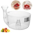 thumbnail image 2 of Multifunctional Fruit Washing Bowl with Strainer,2026 New Automatic Fruit Cleaner Spinner,2 in 1 Vegetable Drain Basket,Fruit Colander Storage Container for Kitchen Cooking Picnics Camping, 2 of 7