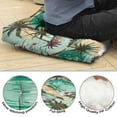 Coastal Boho Meditation Cushion - Oversized Square Floor Seat with ...