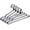40Pack 17.7inch, variant on PETGLE Stainless Steel Wire Coat Hangers - Heavy Duty, Ultra Thin, Space Saving (10 pack, 17.7 Inch)