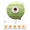 thumbnail image 6 of 13 Inch Round Placemats Set of 4, Green Wood Grain Non Slip Heat Insulation PP Table Mats, Ombre Rustic Retro Wooden Plank Washable Place Mats for Kitchen Dining Party Table Decor, 6 of 7