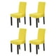 thumbnail image 5 of Wosthever Lote de 4 fundas para sillas transpirables para comedor, funda para silla Ambiance Of Meals para el hogar, duradera, color amarillo Limon amarillo 2Conjunto, 5 of 6