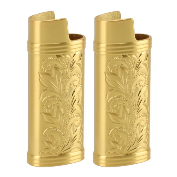Estuche para Encendedor Retro Cubierta de aleación de Zinc con Grabado Floral 3D ANGGREK Otros