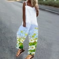 thumbnail image 2 of IROINNID Sleeveless Suspender Jumpsuit For Women Full-Length Ethnic Style Cold Shoulder Leisure Cami Pants Jumpsuit, 2 of 8