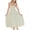 Light Green, variant on Women's Square Neck Sleeveless Midi Dress 95% Polyester 5% Spandex for Elegant Day to Night Wear Flattering Every Figure