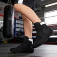 thumbnail image 4 of CPNG Boys and Girls Sneakers High Top Boxing Shoes Competition Training Shoes Arts Exercises Wrestling Shoes, 4 of 8