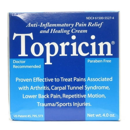 Topricin Pain Soothing Pain Relief Cream Arthritis & Joint Pain 4 oz,2-Pack