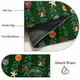 thumbnail image 6 of 2'x6' Rug Runners for Hallways Kitchen, Green Christmas Non Slip Entryway Beside Floor Carpet Runner, Green Botanical Xmas Balls Star Washable Laundry Room Bedroom Throw Rugs Mat for Family Pet, 6 of 8