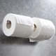thumbnail image 3 of Double toilet paper holder SUS 304 stainless steel mirror polished stylish bilateral tissue holder wall mounted, circle base, 3 of 5