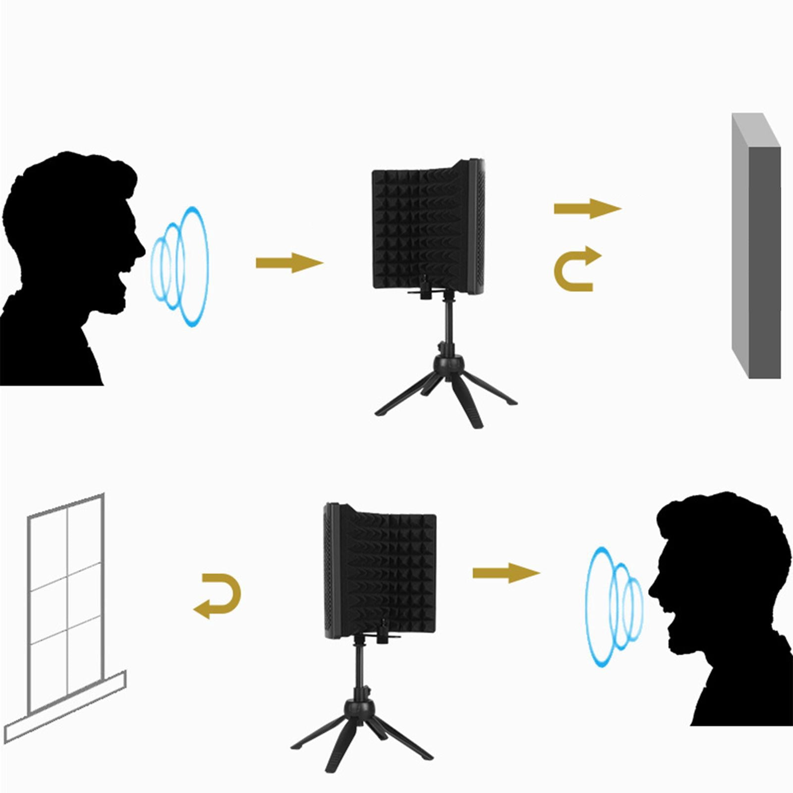 Foldable Compact with Tripod Stand, Studio Mic Sound With stand