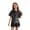 Black, variant on Kids Girls Sequins Cap Sleeve Short Jumpsuit Sparkly V-Neck Formal Party Romper Disco Dance Romper Purple 14