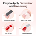 thumbnail image 6 of Morovan Short Square Press on Nails French Fake Nails for Women Manicure Decoration 24Pcs, 6 of 7