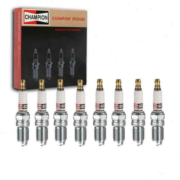 8 pc Champion Iridium Spark Plugs compatible with Ford F-150 4.6L 5.4L V8 1997-2010