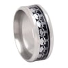 Skulls Wedding Band Ring for Men or Women Goth Punk Biker Ginger Lyne Collection