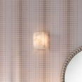 thumbnail image 3 of Jamie Young Co Borealis Hexagon Coastal Alabaster Stone Wall Sconce in White, 3 of 3