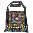 thumbnail image 4 of Bolso de hombro de moda Bolsos de borla multicolores casuales grandes hechos a mano para la playa Azul Hugo bolso de mujer, 4 of 10