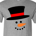 thumbnail image 4 of Inktastic Snowman with Top Hat and Carrot Nose T-Shirt, 4 of 5