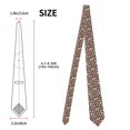 thumbnail image 3 of Naloa Milk Tea Print Solid Color Tie Formal Necktie for Men，Suitable for business, daily life, work, 3 of 5