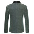 thumbnail image 3 of Vedolay Mens Blazers Lightweight 2023 Solid Fashion Business Elegant Suit Jacket Mint Green,S, 3 of 4
