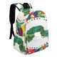 thumbnail image 2 of La Oruga Muy Hambrienta-theme Backpack, Campus style schoolbag Bookbag with Adjustable Shoulder Straps And Large Zip Compartment, Unisex Travel Bags.42x30x15cm, 2 of 6