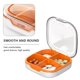 thumbnail image 5 of Muyoka Pastillero portátil Pastillero lindo Organizador de pastillas 4 veces al día para monedero o bolsillo Extraíble 4 compartimentos para suplemento Vitamina Medicina Pastillero pequeño 7 días (nar Muyoka Hogar, 5 of 7