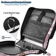 thumbnail image 4 of FORMRS Zipper Binder with Shoulder Strap 2-inch Ring 500 Sheet Capacity File Bag, Pink Gingerbread Houses, 4 of 5