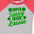 thumbnail image 4 of Inktastic Super Sassy Irish Lassy with Green 4 Leaf Clovers Boys or Girls Baby Bodysuit, 4 of 5