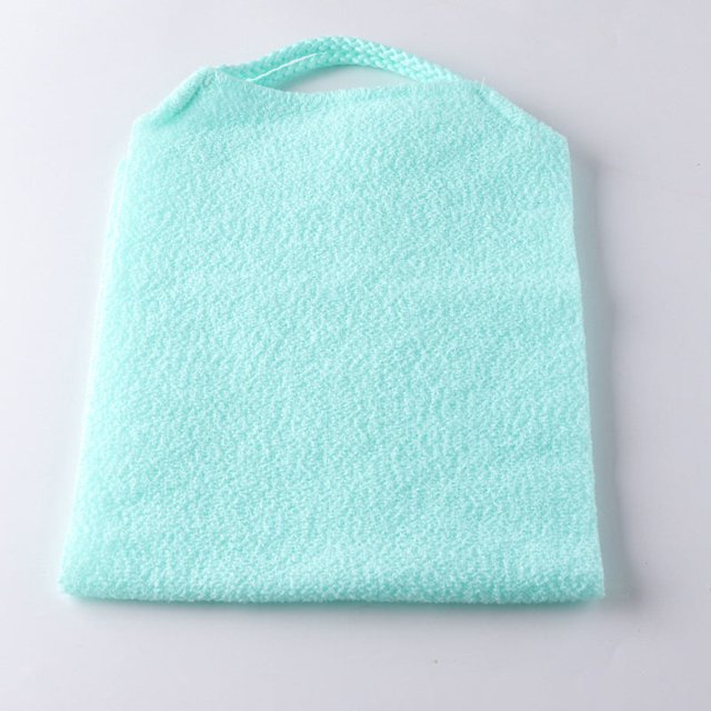 Toalla exfoliante trasera con mango largo para limpieza profunda - Esfoliante corporal de nylon engrosado para exfoliación en duchas y baños