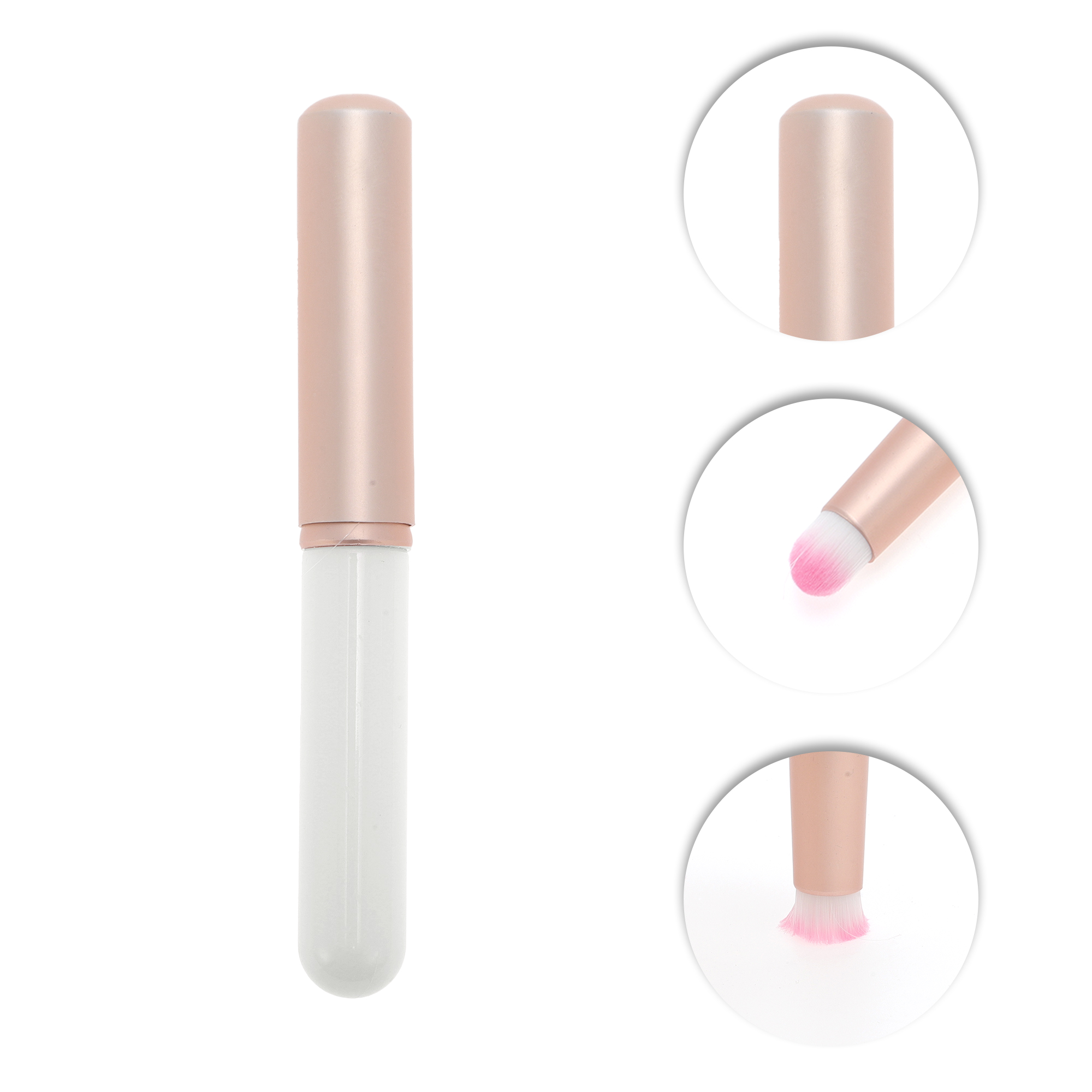 Unique Bargains 1 Pc Lightweight Blending Brush for Everyday Makeup White