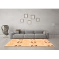thumbnail image 3 of Ahgly Company Indoor Rectangle Abstract Orange Modern Area Rugs, 3' x 5', 3 of 4