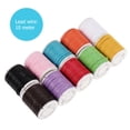 thumbnail image 4 of ROSENICE 10pcs 10M 1MM Waxed Cotton Cords Strings Ropes for DIY Necklace Bracelet Craft Making (Random Color), 4 of 6