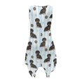 thumbnail image 4 of HELLHERO Dachshund Print Casual Midi Dress, Side Pockets Sleeveless Sundress Tank Round Neck Ladies Round Neck Sleeveless Casual Dress, 4 of 8