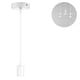 thumbnail image 2 of Portalámparas y prolongadores,Lámpara de suspensión metálica, portalámparas E27 con cable, cable pendular, cable para lámpara colgante, ideal para iluminación de techo Vhermosa 220962-5, 2 of 4