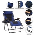 thumbnail image 2 of Sophia&William Outdoor XL Oversized Padded Zero Gravity Chair Camping Recliner - Navy Blue, 2 of 7