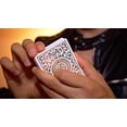 thumbnail image 2 of Shin Lim Regalia White Luxury Playing Cards - Poker Size, Gold-Foil Finish, Cartamundi Fine Linen Stock, 2 of 7