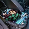 Demon Slayer Car Armrest Seat Box Cover Protector Waterproof Armrest