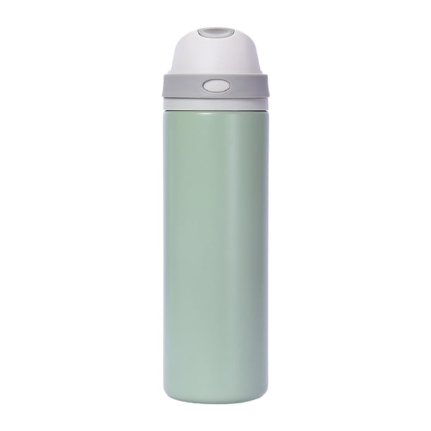 Botella de agua aislada de boca ancha de acero inoxidable para senderismo, mochilero, picnic, reutilizable, a prueba de fugas, portátil, para . 550 ml