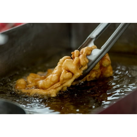 Canvas Print Hot Oil Cooking Funnel Cake Festival Hot Grease Stretched Canvas 10 x