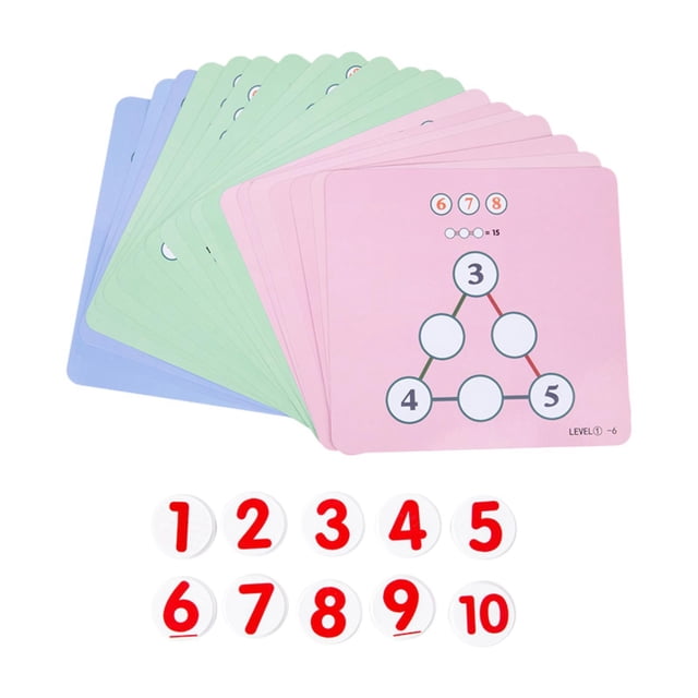 Mathematic Number Matriz de juego Matricante Juego de rompecabezas Entrenamiento de matemáticas Elementary Actividades de aprendizaje para el aula