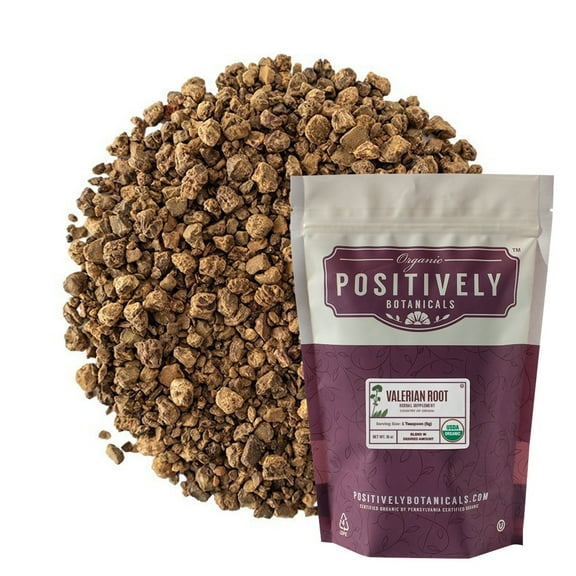 Positively Botanicals  Organic Valerian Root - Loose Leaf Botanical, 1 lb bag