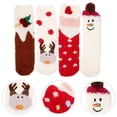 thumbnail image 4 of 4 pares de calcetines de mujer calcetines cortos cómodos calcetines de moda calcetines de Navidad calcetines cálidos, 4 of 4