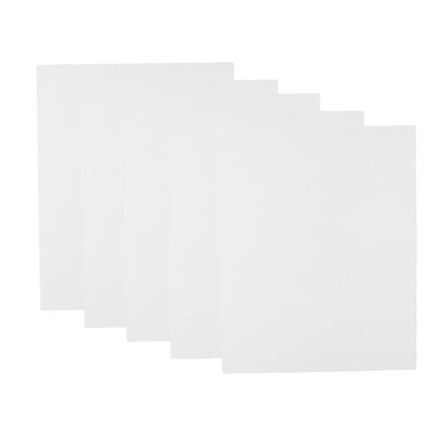 Placa De Artesanía Modelo De Hoja ABS De 5 Piezas Para Escena De Mesa De Arena DIY 200x250x1mm Blanco SM SunniMix Placa de modelos Craft
