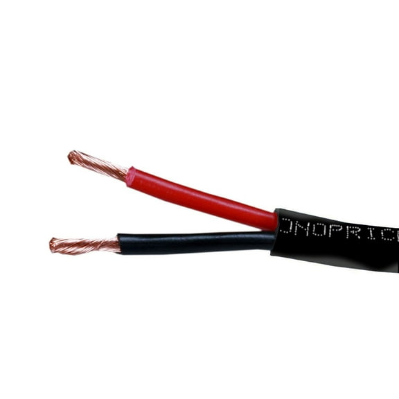 Monoprice Speaker Wire, CL2 Rated, 2-Conductor, 16AWG, 50ft, Black