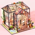 thumbnail image 4 of CUITING DIY Miniature House Kit with LED Light Creative Dollhouse Model Kit with Furniture 3D Miniature Dollhouse Kit Decorative Mini Doll House Kit Tiny Dollhouse Kit for Kids Birthday, 4 of 5