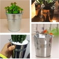 thumbnail image 5 of 6 Pieces Small Galvanized Buckets Small Metal Buckets Mini Tin Pails with Handles Mini Buckets Metallic Pails for Christmas Party Favors Garden Planter Vase Crafts 3 x 2.95 x 2.2 Inch, 5 of 7