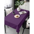 thumbnail image 6 of Pure Dark Purple Table Cloth, Simple Solid Color Waterproof Tablecloth for Rectangle Tables, Reusable Washable Fabric Table Cover for Restaurant Kitchen Dining Tables 60"x120", 6 of 6